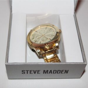 Steve Madden Large Gold Watch